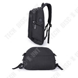 TD® Sac à Dos multifonctions pour Ordinateur Portable affaire voyage 15,6 Pouces Antivol Serrure Imperméable, charge USB, port audio