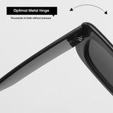 TD® Lunettes de soleil européennes et américaines carrées tendance la personnalité des sports de plein air lunettes de soleil solair