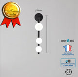 Lampe miroir projet d'hôtel salon fond mur chambre chevet verre applique murale