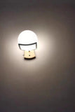 TD® Applique Murale Interieur LED, Support En Métal En Acier Inoxydable, Moderne Lampe de Mur Sphérique Pour Salon, Chambre, Couloir