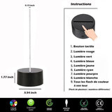 TD® Lampe optique poser décoratif tactile couleurs illusion optique - modèle dieu indien - faible consommation câble USB 3 piles AAA