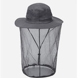 TD® Été extérieur crème solaire chapeau maille masque protecteur pêche chapeau pêcheur chapeau anti-moustique chapeau