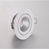 TD® KIT NEW TRIA LED rond blanc 12W 3000K 38° alim & clips ressorts inclus Blanc