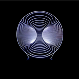 TD® 3D Optique LED Veilleuse 3D LED Night Light Hallucination Abstraite La Deuxième Forme avec 7 Couleurs Lumière pour Lampe Décorat