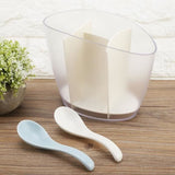 TD® Baguettes détachables Rangement Porte-couverts ustensiles de cuisine (Blanc)