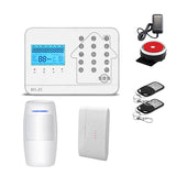 TD® Alarme antivol Wifi gsm RTC alarme antivol domestique induction infrarouge à trois réseaux écran tactile blanc alarme antivol