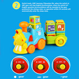 TD® Jouets éducatifs  pour  bébés  d'éducation  de la petite enfance,  jouets  électriques  de  train anglais pour bébés de 0 à 3 an