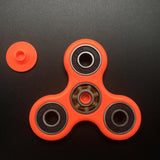 TD® Fidget Spinner Toy / Hand Spinner/ Tri-Spinner avec Perles en acier inoxydable/ Jouet Anti stress et  Anxiété.Orange