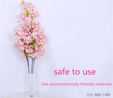 TD® cerisier artificiel rose arbre pot mariage fleur branche plastique seche exterieur decoration maison anniversaire japonais plant
