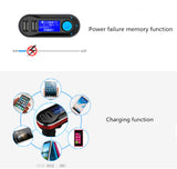 TD® Transmetteur FM sans fil Bluetooth Chargeur Voiture MP3 Audio Adaptateur carte TF Récepteur appel Contrôle et dual USB port