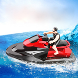 TD® Bateau télécommandé sans fil 2.4G modèle de bateau à moteur à grande vitesse modèle électrique de jouet pour enfants en plein ai