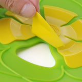 TD® Couvercle Anti-Débordement en Silicone Anti-Déversement Casserole Poêle 14-24cm de diamètre Etanche Résistant  Pratique Cuisine