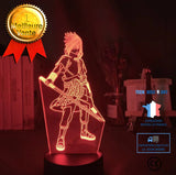 TD® Veilleuse 3D Naruto Sasuke, lampe de bureau LED tactile sept couleurs