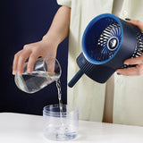 TD® Mini refroidisseur d'air d'humidification de jet délicat de bureau de bureau de bureau de ventilateur rechargeable bleu royal