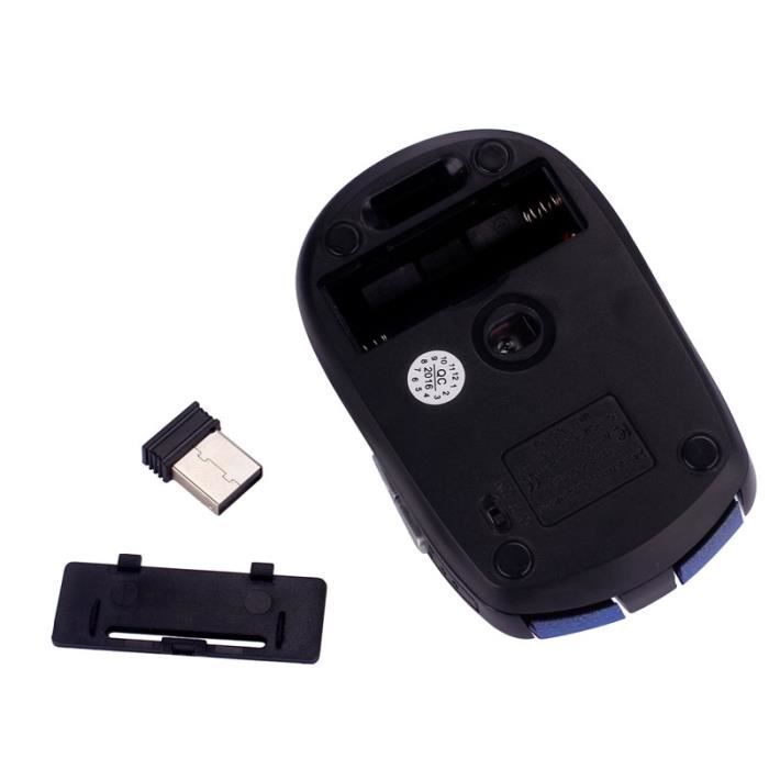 TD® Souris sans fil Gamer Portable / Souris 2.4 G Optique sans fil pour ordinateur portable PC Gamer / Performante / Bleu