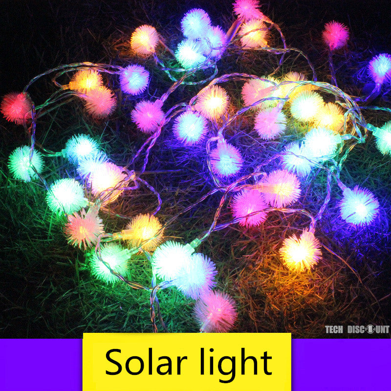 TD® guirlande solaire electrique lumineuse d'exterieur colorée led jardin lumiere décoration nocturne multicolore enfant arbre