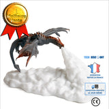 TD® 3D imprimé LED feu Dragon lampes veilleuse lumière d'ambiance pour chambre enfants chambre chambre Camping randonnée（Dragon de f