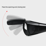 TD® Lunettes de soleil polarisées à rabat lunettes monobloc pour hommes et femmes lunettes de soleil à changement de couleur