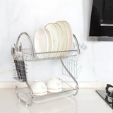 TD® Égouttoir à vaisselle à double couche multi-fonctionnel de type S fournitures de cuisine de stockage de vaisselle à double couch