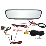 TD® Rétroviseur LCD Écran Moniteur + Caméra de Recul Vision Nocturne pour voiture - Accessoire de voiture pour stationnement