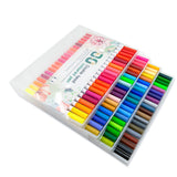 TD® Stylo marqueur aquarelle à double tête de 80 couleurs art brosse à tête douce ensemble marqueur stylo ligne crochet stylo
