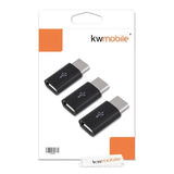 TD® Lot de 3 Mini adaptateur USB Connecteur Universel Micro USB 3 Utilisation Périphérique Connexion Rapide Transfert Partage Donnée