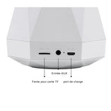 INN® Smart digital radio speaker Colorful diamond LED smart bluetooth speaker Wireless card diamond mini speaker