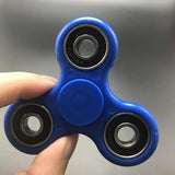 TD® Fidget Spinner Toy / Hand Spinner/ Tri-Spinner avec Perles Céramique/ Jouet Anti stress et  Anxiété. Bleu