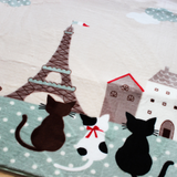 TD® Tapis de chambre à coucher de modèle de chat de style d'illustration