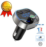 TD® Transmetteur FM Bluetooth,  Voiture Bluetooth Lecteur MP3 Adaptateur Radio Sans Fil Kit Émetteur Carte TF, Clé USB,ALBY BEAUTY