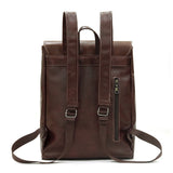 TD® Sac à dos à la mode de style britannique rétro européen et américain sac d'ordinateur pour étudiant en plein air en cuir pour fe