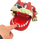 TD® Jouet créatif chien animal jouer interactif dent amusement pour les enfants ludique apprentissage appuyer os féroce marron coule