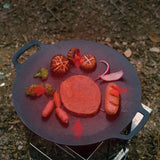 TD® Plaque de barbecue de camping en plein air 30cm plaque de barbecue de camping cuisinière à induction à gaz poêle à frire grill