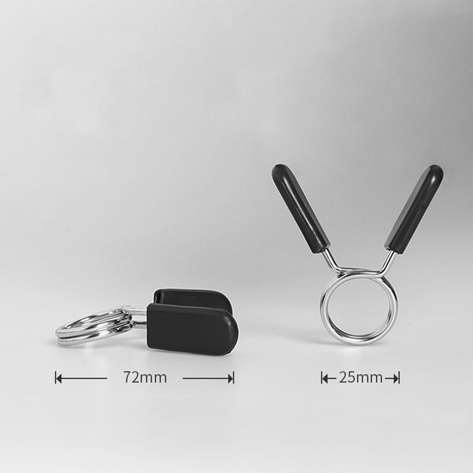 TD® 2pcs 25 mm Barbell Gym Poids barre haltère verrouillage les colliers de serrage de collier ressort （N'inclut pas les haltères）