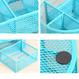 TD® Porte-stylo créatif grande capacité bureau personnalité de la mode décoration de bureau multifonctionnel fer creux fer maille bo
