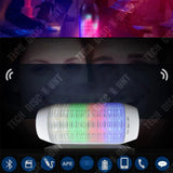 TD® Enceinte Bluetooth Portable Musique Sans Fil Haut Parleur Puissante Lumineuse Subwoofer Multicolore Microphone Stéréo 360°