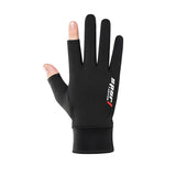 Gants en soie glacée printemps/été gants de pêche à vélo antidérapants gants élastiques à écran tactile sans doigts gants de