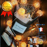 TD® Guirlande lumineuse LED boule manuelle Guirlande Lumineuse 5M 40 LED Eclairage Décoration Romantique