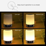 TD® Lampe multicolore sans fil bluetooth haut-parleur compatible multifonctions  lampe à LED 4 intensités luminosité ambiance détent