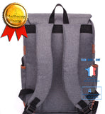 TD® Sac à Dos Ordinateur Portable PC Imperméable Laptop Backpack Daypack en Tissu avec Pris USB Gris 15.6pouces