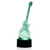 TD® Guitare 3D Led Veilleuse Sept Couleurs Tactile Télécommande 3D Lumière Visuelle Cadeau Petite Lampe De Table