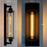 TD® Applique murale de style industriel rétro en fer forgé américain loft jardin restaurant bar luminaire décoration intérieur extér