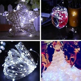 TD® Guirlande lumineuse led usb, [2 pack]20m 200LED fil d'argent avec Télécommande , 8 Modes (blanc froid).