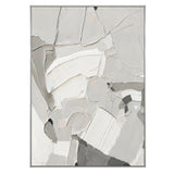 TD® Peinture à l'huile peinte à la main Simple géométrique abstrait noir et blanc peinture décorative salon fond peinture murale
