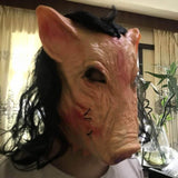 TD® Masque Décoratif de porc inspiré de SAW en latex de haute qualité pour Déguisements Cosplay ou bal masqué Halloween