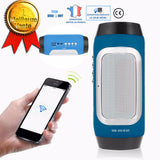 TD®  Haut parleur bluetooth étanche voiture portable sans fil enceinte waterproof mini microphone lecteur MP3 noir blanc puissant
