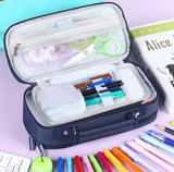 Étui à crayons Étudiant Étui à crayons de grande capacité Boîte de rangement Sac papeterie Oxford Étui à crayons Papeterie cr