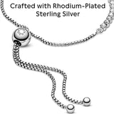 TD® Bracelet en argent sterling S925 avec perles réglable bricolage de base chaîne en os de serpent hypoallergénique cadeau de vacan