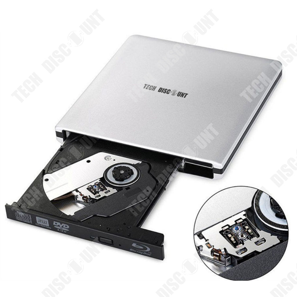 Lecteur Blu-Ray externe USB DVD RW pour ordinateur portable