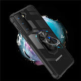 TD® Coque de téléphone Samsung Galaxy S8 pour coque de téléphone Samsung Coque de téléphone anti-chute avec anneau miroir Samsung